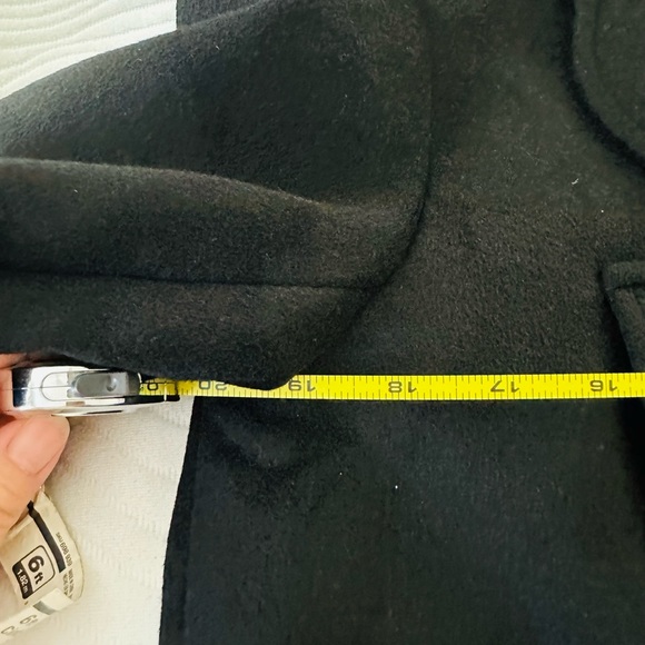 NWT REBECCA MINKOFF Black Wool Blend Double Breasted Coat - Picture 7 of 8